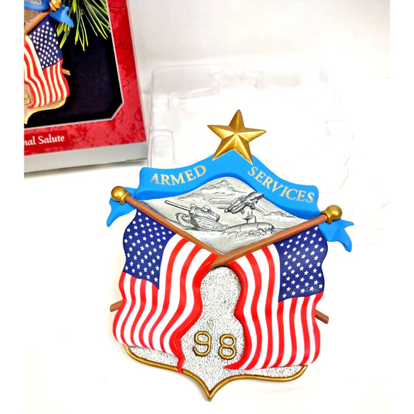 Hallmark Other - Vintage 1998 Hallmark Keepsake National Salute United States Armed Svc Ornament